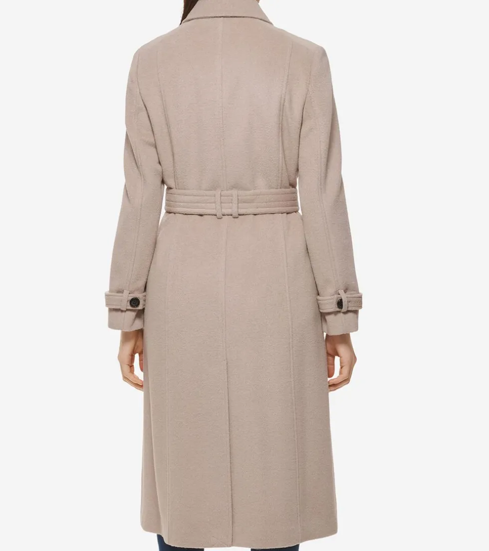Cole Haan Wool Coats|Trench Coats*Women's Flared Trench Coat Stone
