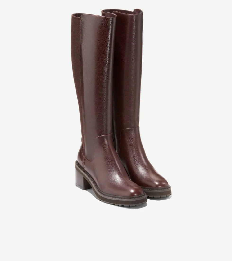 Cole Haan Boots*Women's Gema Tall Waterproof Lug Boots Madeira