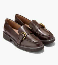 Cole Haan Loafers & Drivers*Women's Giana Buckle Loafers Chocolate