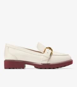 Cole Haan Loafers & Drivers*Women's Giana Buckle Loafers Ivory