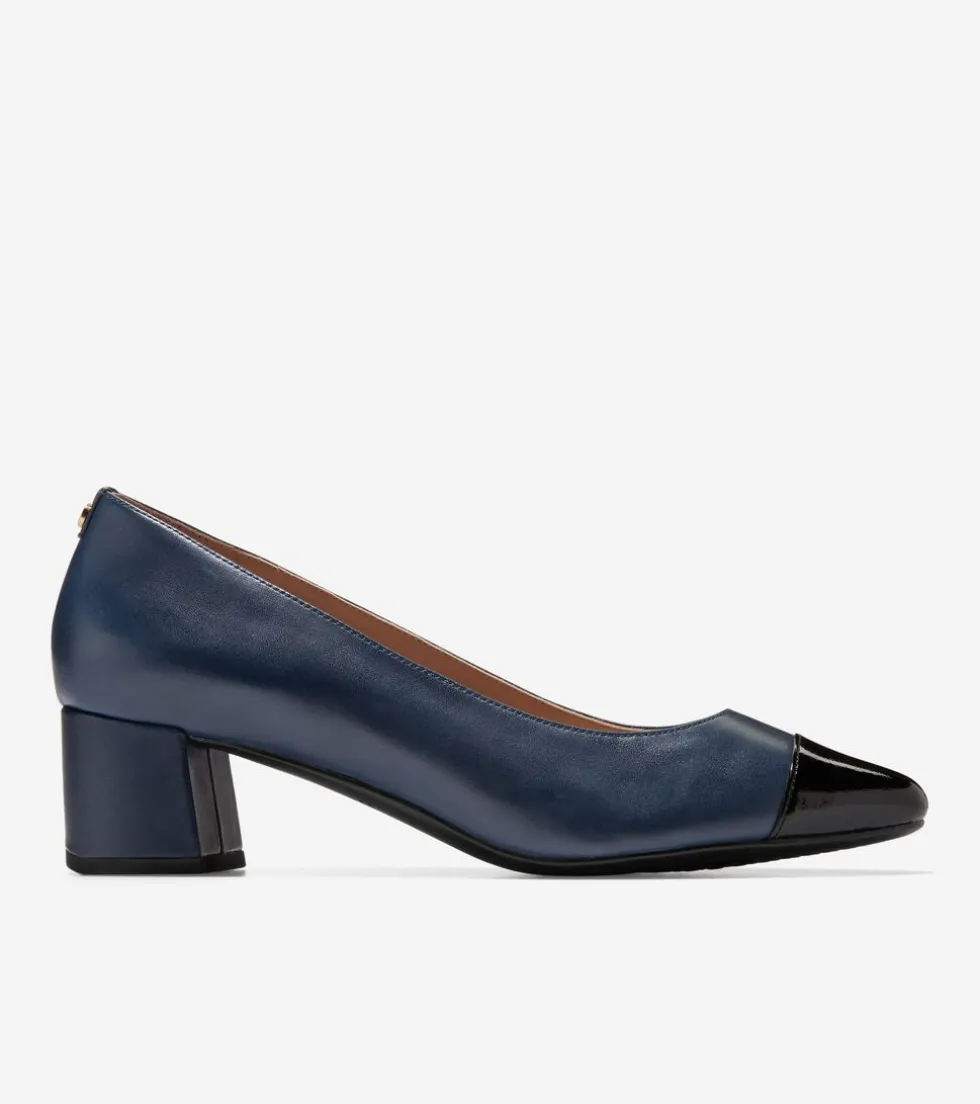 Cole Haan Dress Shoes|Heels & Pumps*Women's Go-To Block Heel Pumps 45MM NavyBlazer-BlackPatent