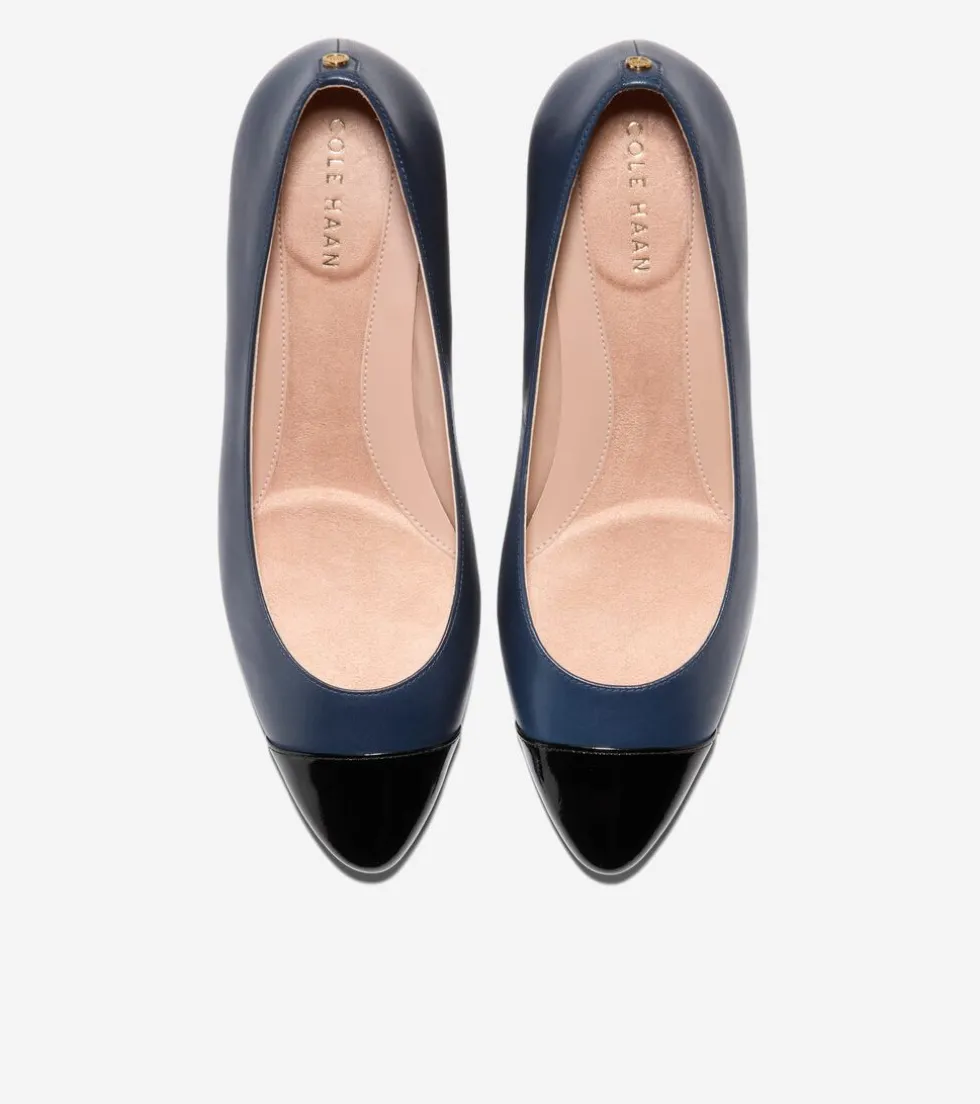 Cole Haan Dress Shoes|Heels & Pumps*Women's Go-To Block Heel Pumps 45MM NavyBlazer-BlackPatent
