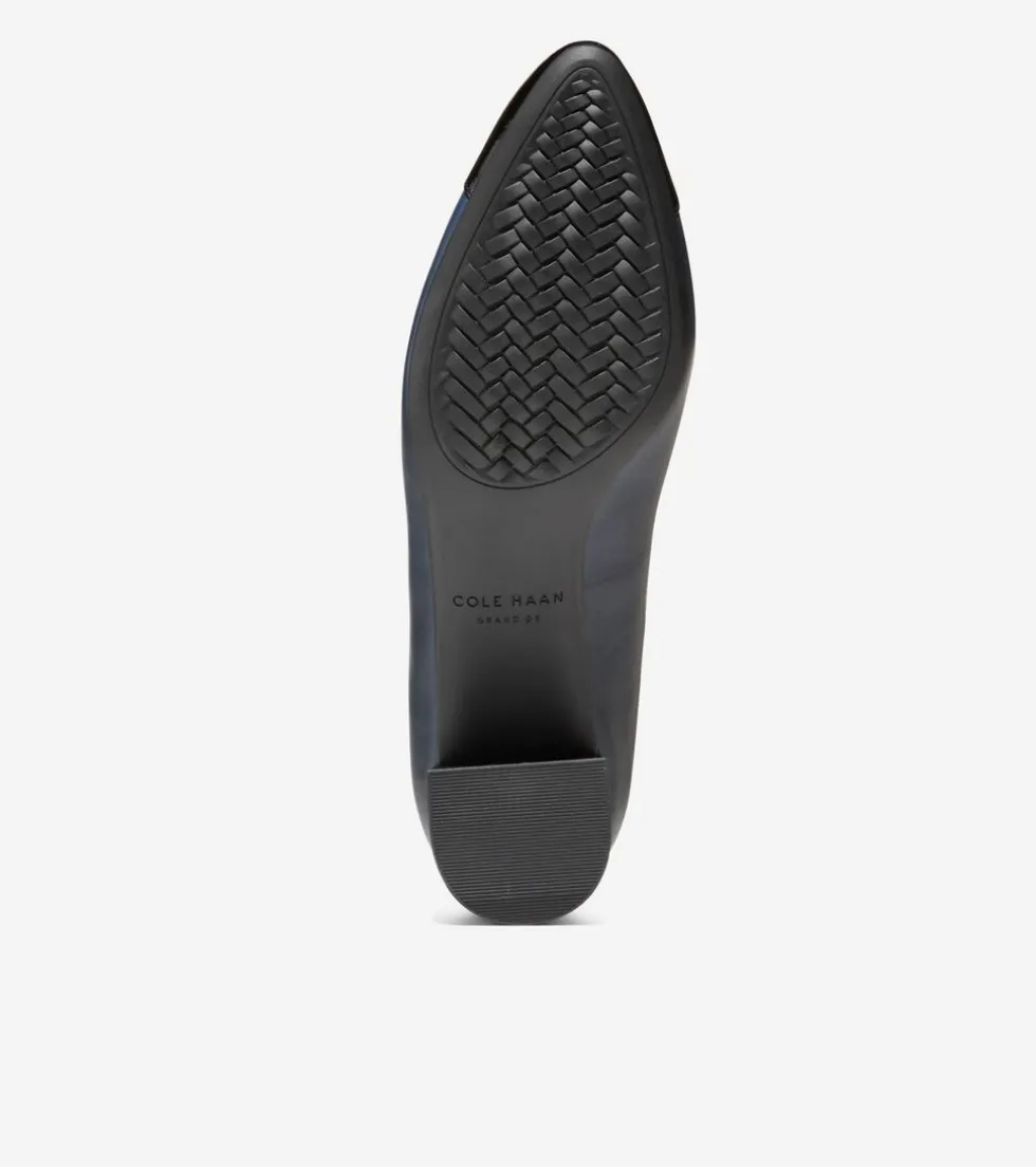 Cole Haan Dress Shoes|Heels & Pumps*Women's Go-To Block Heel Pumps 45MM NavyBlazer-BlackPatent