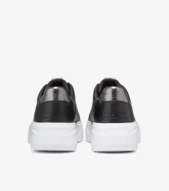Cole Haan Sneakers*Women's GrandPrø Demi Slip-On Sneakers Black-DarkSilver-OpticWhite