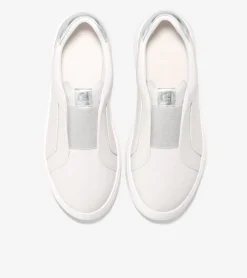 Cole Haan Sneakers*Women's GrandPr&oslash; Demi Slip-On Sneakers NimbusCloud-Silver-OpticWhite