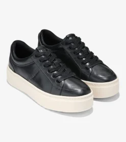 Cole Haan Sneakers*Women's GrandPr&oslash; Max Platform Sneakers Black-Ivory