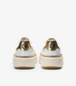 Cole Haan Sneakers*Women's GrandPr&oslash; Topspin Sneakers OpticWhite-Gold-LeopardPrint
