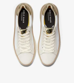 Cole Haan Sneakers*Women's GrandPr&oslash; Topspin Sneakers OpticWhite-Gold-LeopardPrint