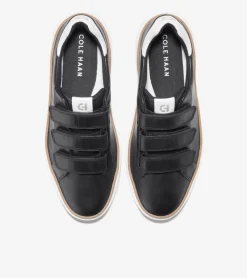 Cole Haan Sneakers*Women's GrandPrø Topspin Triple Strap Sneakers Black-OpticWhiteCroc