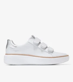 Cole Haan Sneakers*Women's GrandPr&oslash; Topspin Triple Strap Sneakers OpticWhite-Silver