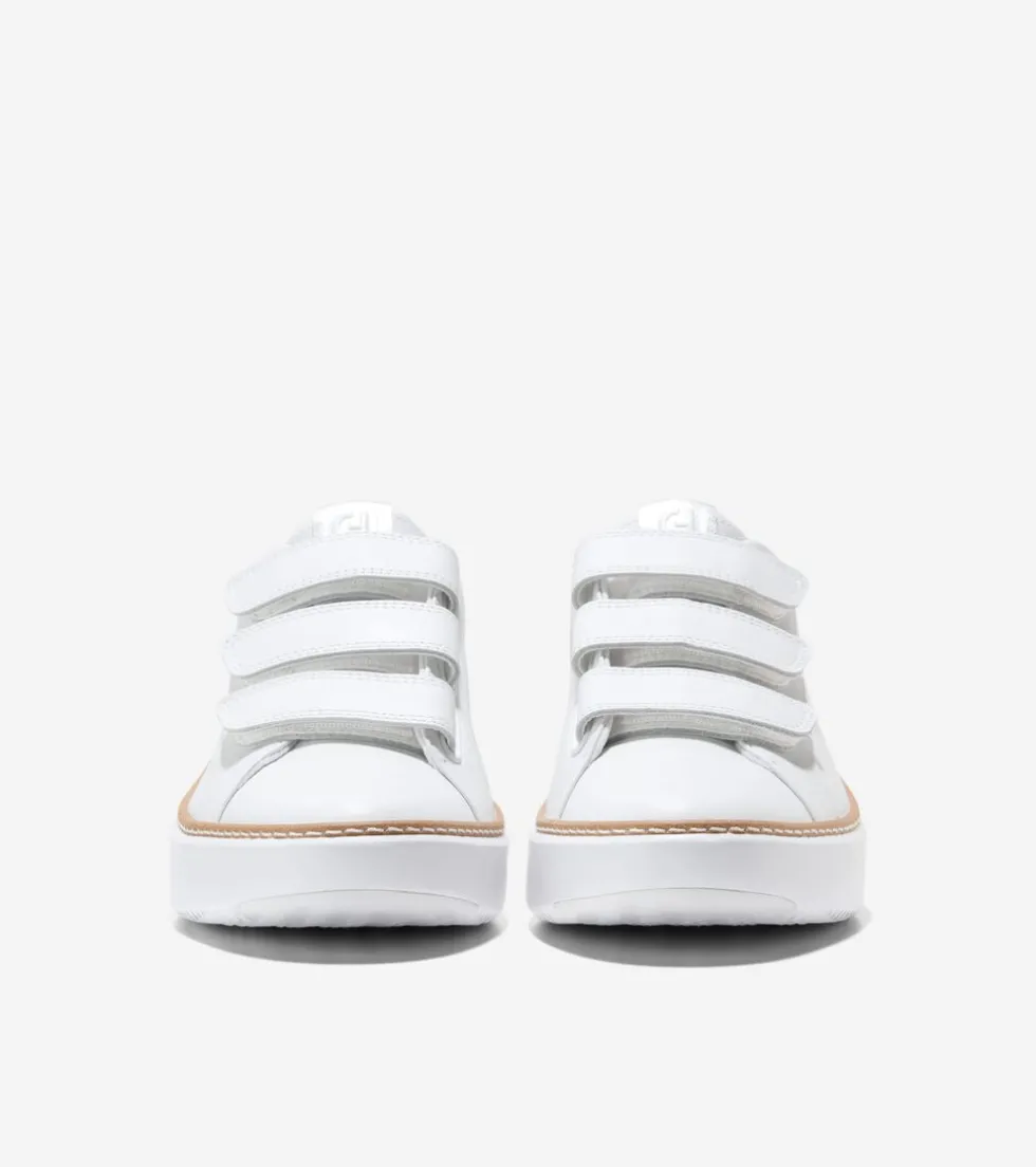 Cole Haan Sneakers*Women's GrandPrø Topspin Triple Strap Sneakers OpticWhite-Silver