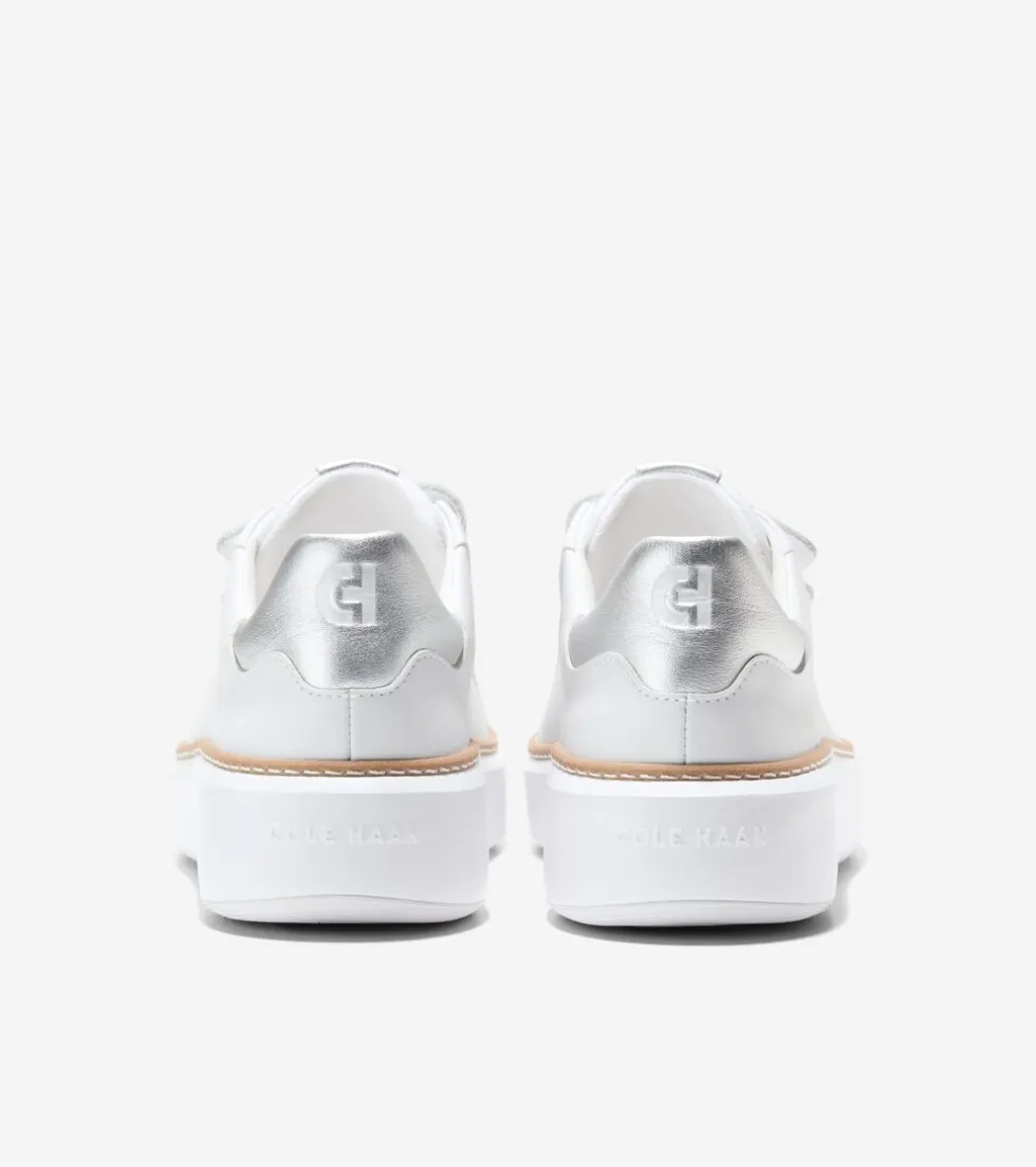 Cole Haan Sneakers*Women's GrandPrø Topspin Triple Strap Sneakers OpticWhite-Silver