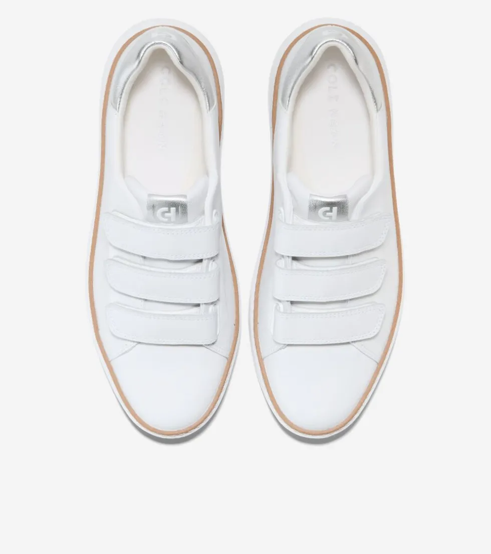 Cole Haan Sneakers*Women's GrandPrø Topspin Triple Strap Sneakers OpticWhite-Silver