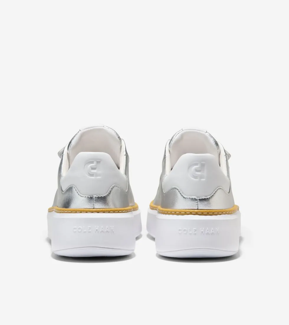 Cole Haan Sneakers*Women's GrandPrø Topspin Triple Strap Sneakers Silver-OpticWhite