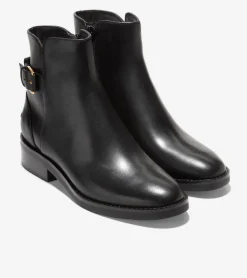 Cole Haan Boots*Women's Hampshire Buckle Ankle Boots Black