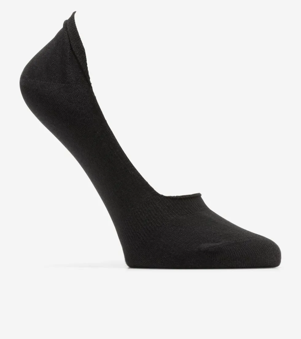 Cole Haan Socks*Women's Knit Ballet Sock Liner - 2 Pack Black