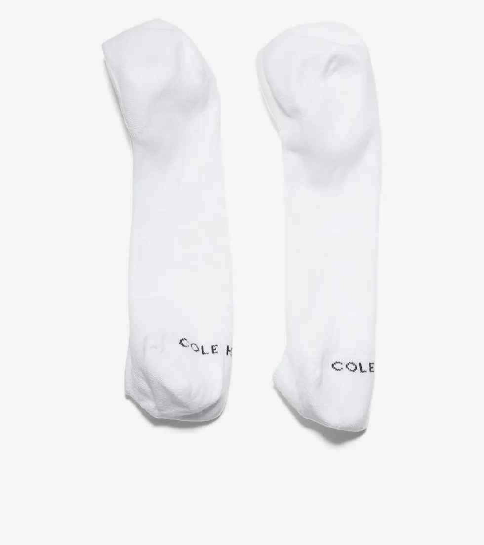 Cole Haan Socks*Women's Knit Ballet Sock Liner - 2 Pack White