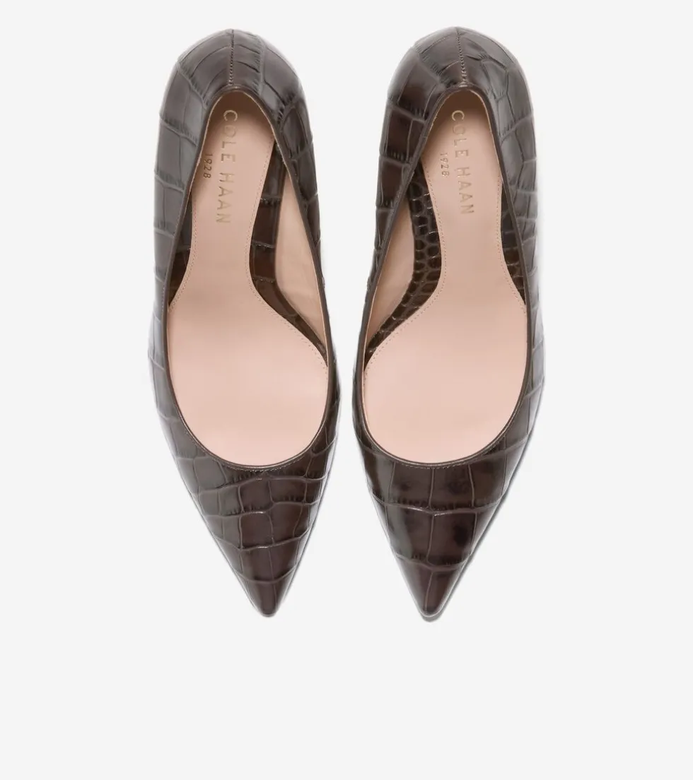 Cole Haan Dress Shoes|Heels & Pumps*Women's Mckeyla Pumps 85MM ChocolateCrocPrint