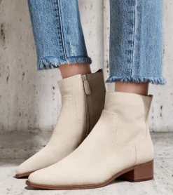 Cole Haan Boots*Women's Naia Western Ankle Boots Oat