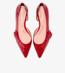 Cole Haan Dress Shoes|Flats & Ballets*Women's Noella Bow Skimmer Flats RioRedPatent
