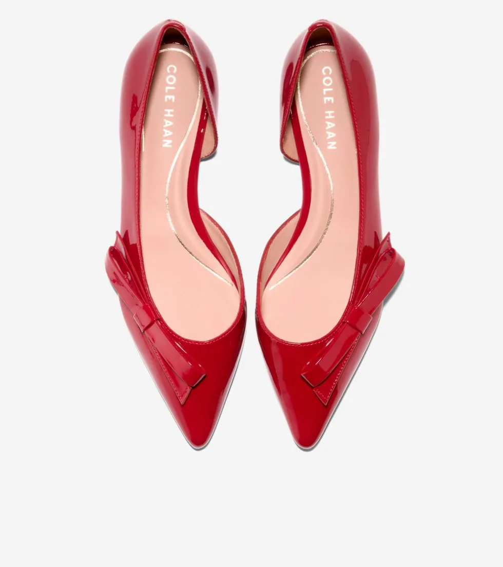 Cole Haan Dress Shoes|Flats & Ballets*Women's Noella Bow Skimmer Flats RioRedPatent