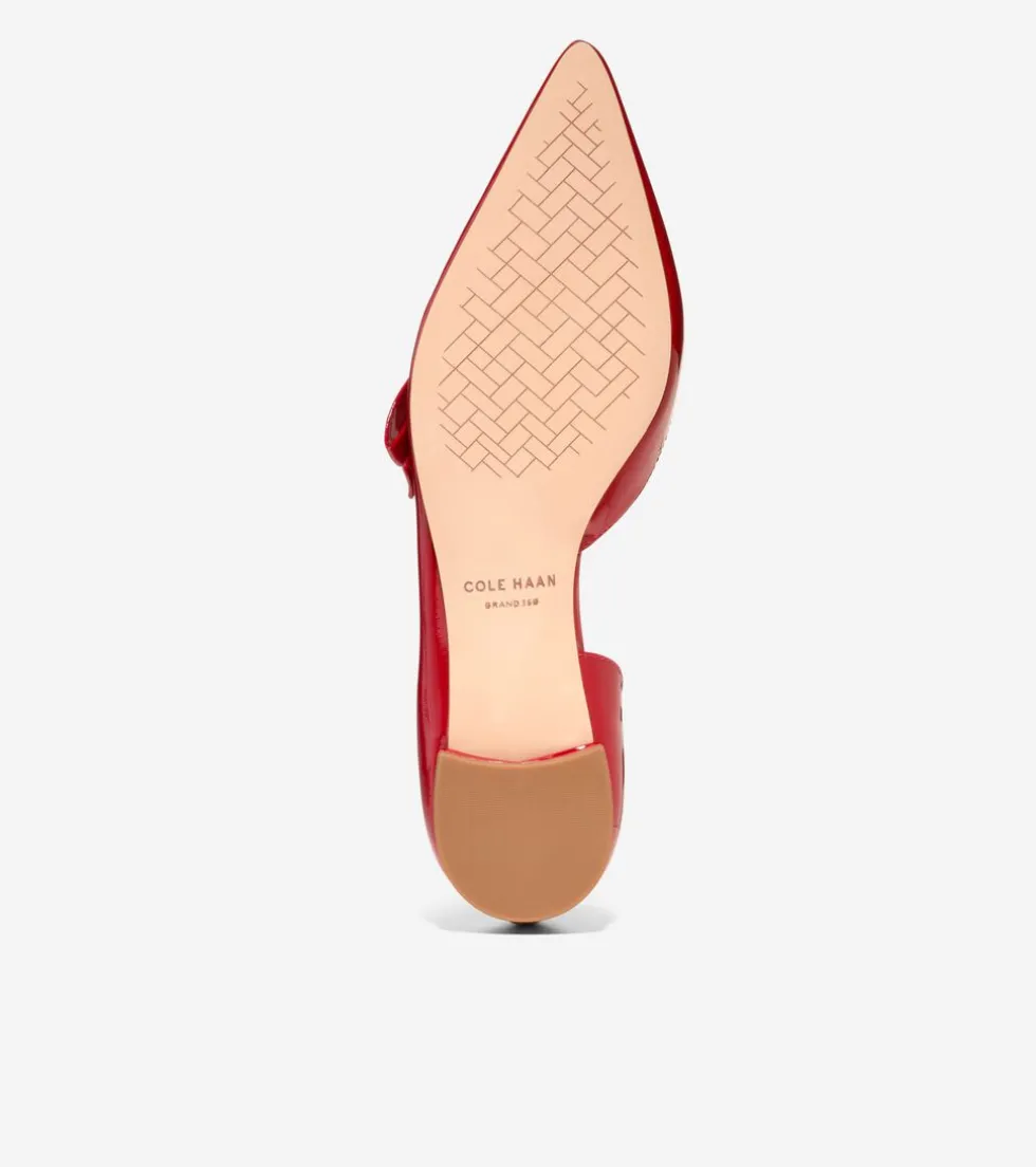 Cole Haan Dress Shoes|Flats & Ballets*Women's Noella Bow Skimmer Flats RioRedPatent