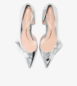 Cole Haan Dress Shoes|Flats & Ballets*Women's Noella Bow Skimmer Flats SilverSpecchio