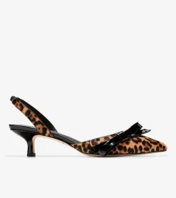 Cole Haan Dress Shoes|Heels & Pumps*Women's Noella Bow Slingback Pumps LeopardPrint