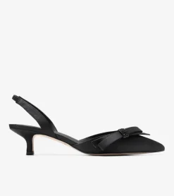 Cole Haan Dress Shoes|Heels & Pumps*Women's Noella Bow Slingback Pumps BlackCrystal