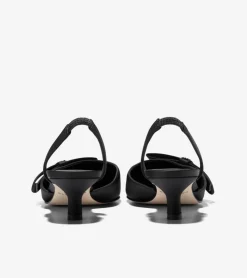 Cole Haan Dress Shoes|Heels & Pumps*Women's Noella Bow Slingback Pumps BlackCrystal
