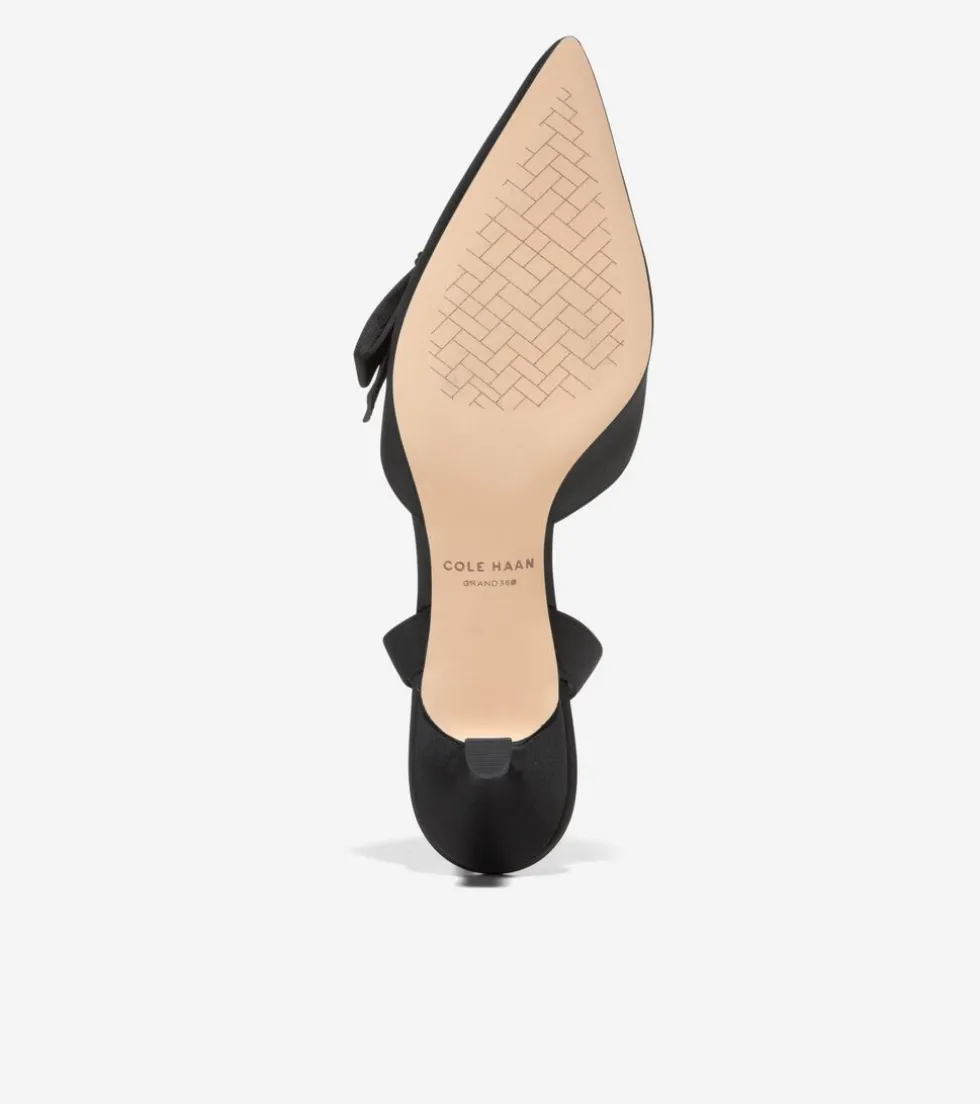 Cole Haan Dress Shoes|Heels & Pumps*Women's Noella Bow Slingback Pumps BlackCrystal