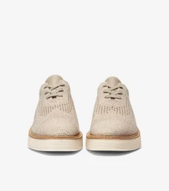 Cole Haan Oxfords*Women's &Oslash;riginalGrand Stitchlite&trade; Platform Wingtip Oxfords RyeKnit-IvoryStitchlite&trade;