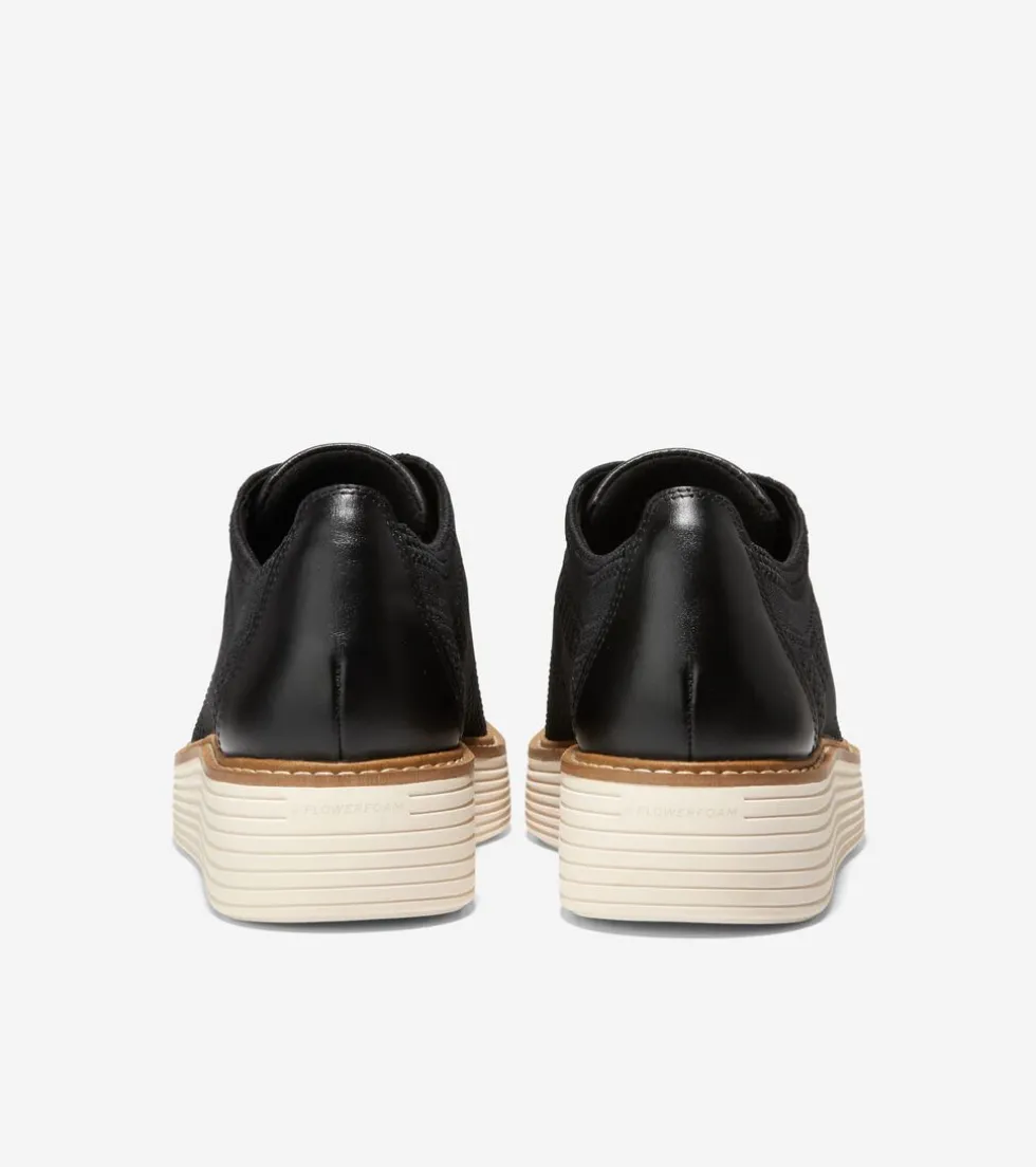 Cole Haan Oxfords*Women's ØriginalGrand Stitchlite™ Platform Wingtip Oxfords BlackStitchlite™-Ivory