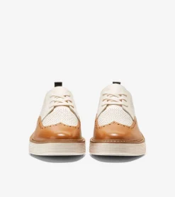 Cole Haan Dress Shoes|Oxfords*Women's &Oslash;riginalGrand Platform Wingtip Oxfords Pecan-Ivory