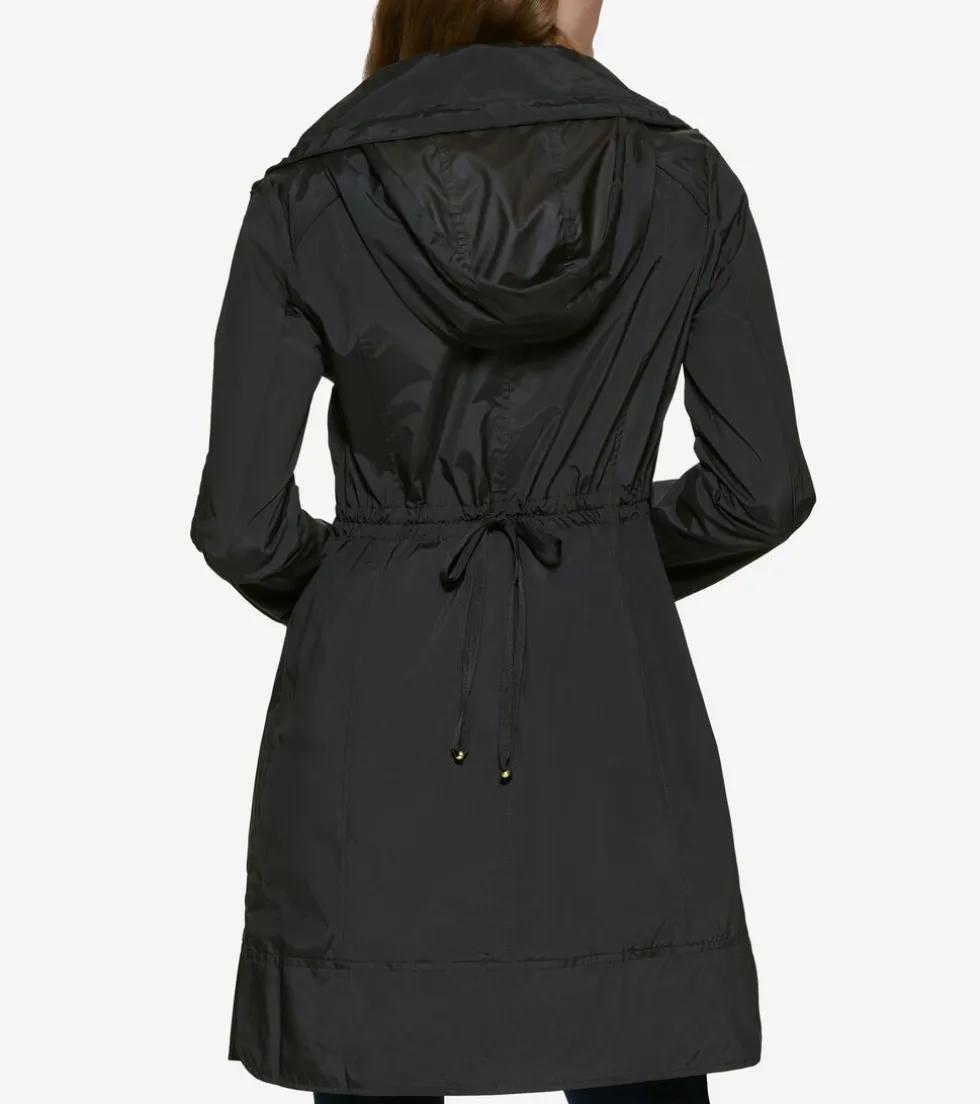 Cole Haan Outerwear|Rain Jackets*Women's Packable Travel Rain Jacket Black