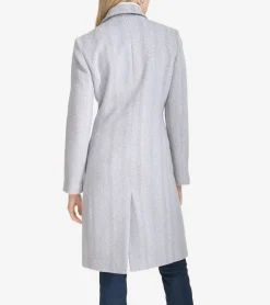 Cole Haan Wool Coats|Peacoats & Blazers*Women's Patterned Asymmetric Coat Grey