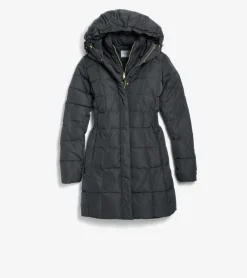 Cole Haan Puffer Jackets|Outerwear*Women's 32" Signature Hooded Taffeta Down Coat Black