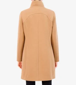Cole Haan Trench Coats|Outerwear*Women's Soft Twill Zip-Up Coat Beige