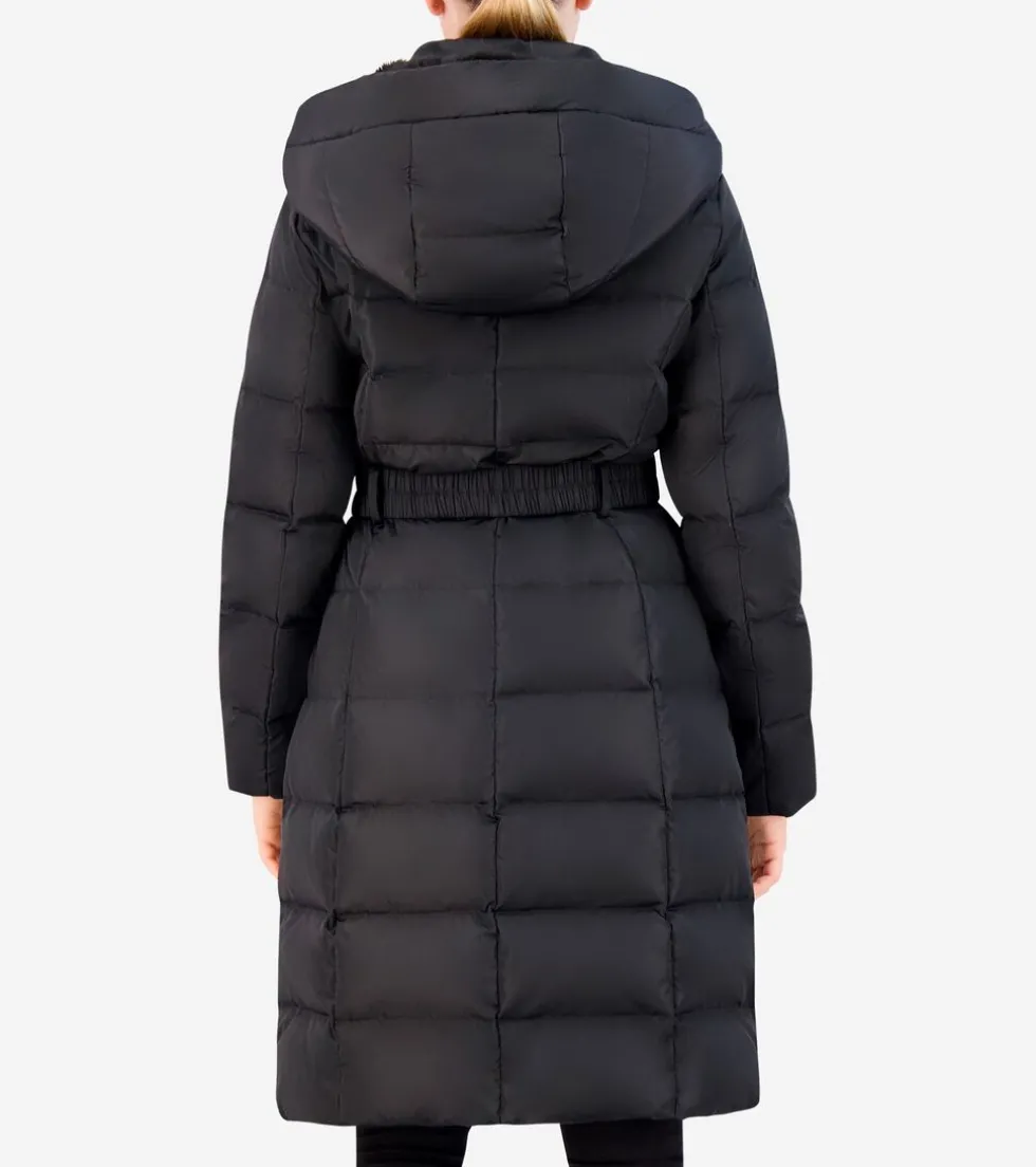Cole Haan Puffer Jackets|Quilted Jackets*Women's Taffeta Down Belted Coat Black