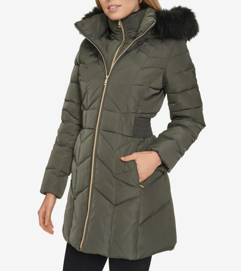 Cole Haan Puffer Jackets|Outerwear*Women's Taffeta Down Coat Forest
