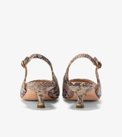 Cole Haan Dress Shoes|Heels & Pumps*Women's Tayla Kitten Heel Slingback Pumps 45MM SnakePrint