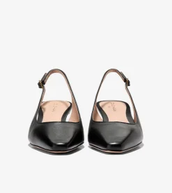 Cole Haan Dress Shoes|Heels & Pumps*Women's Tayla Kitten Heel Slingback Pumps 45MM BlackNappa