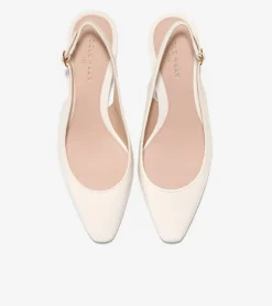 Cole Haan Dress Shoes|Heels & Pumps*Women's Tayla Kitten Heel Slingback Pumps 45MM IvoryNappa