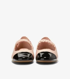 Cole Haan Flats & Ballets*Women's Yvette Mary Jane Ballet Flats Porcelain-BlackPatent