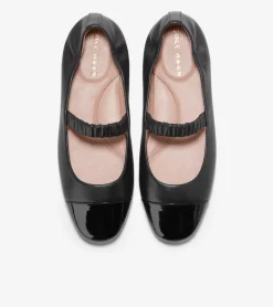 Cole Haan Flats & Ballets*Women's Yvette Mary Jane Ballet Flats Black