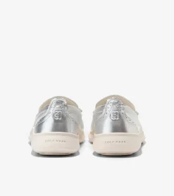 Cole Haan Loafers & Drivers*Women's ZER&Oslash;GRAND Meritt Loafers Silver-Ivory