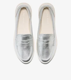 Cole Haan Loafers & Drivers*Women's ZER&Oslash;GRAND Meritt Loafers Silver-Ivory