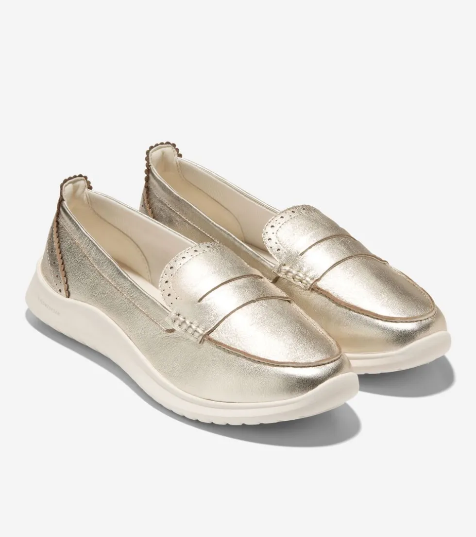 Cole Haan Loafers & Drivers*Women's ZERØGRAND Meritt Loafers SoftGold-Ivory