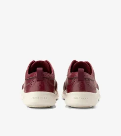 Cole Haan Oxfords*Women's ZER&Oslash;GRAND Meritt Wingtip Oxfords BlackCherry-Ivory