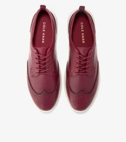 Cole Haan Oxfords*Women's ZER&Oslash;GRAND Meritt Wingtip Oxfords BlackCherry-Ivory